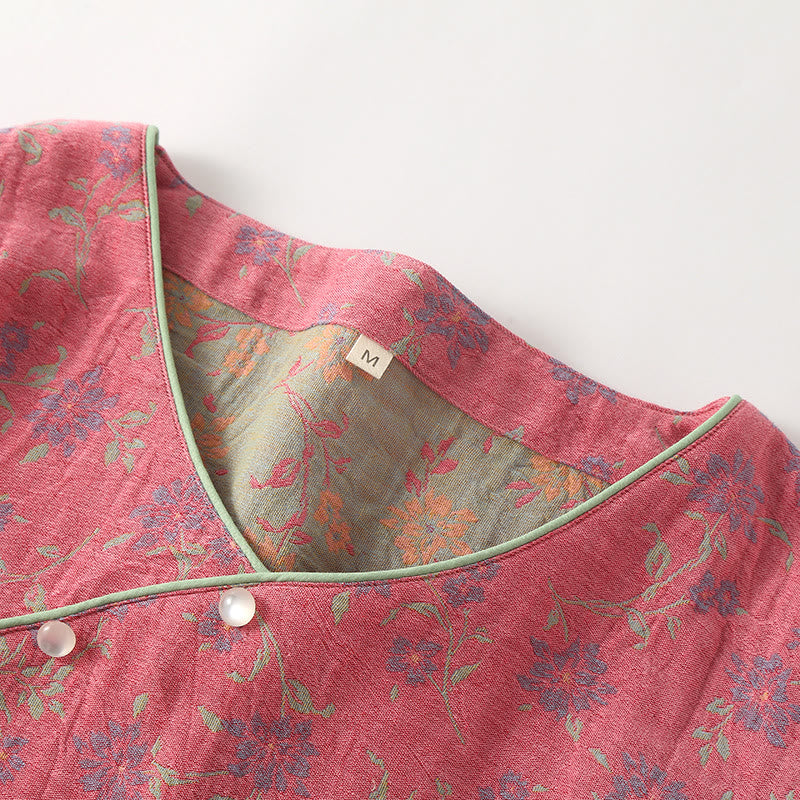 Yarn-dyed Jacquard Soft Cotton Nightdress - image 2