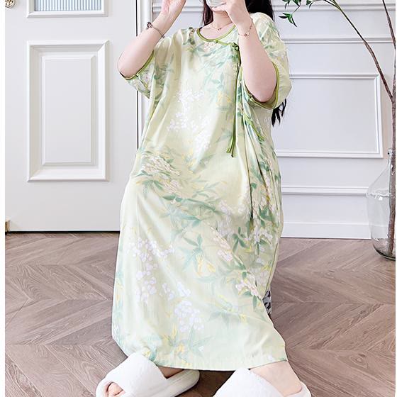 Plus Size Refresh Pastoral Long Nightgown - image 1