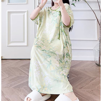 Plus Size Refresh Pastoral Long Nightgown - image 1
