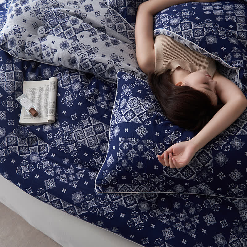 Cotton Gauze Cashmere Warm Winter Quilt - image 3