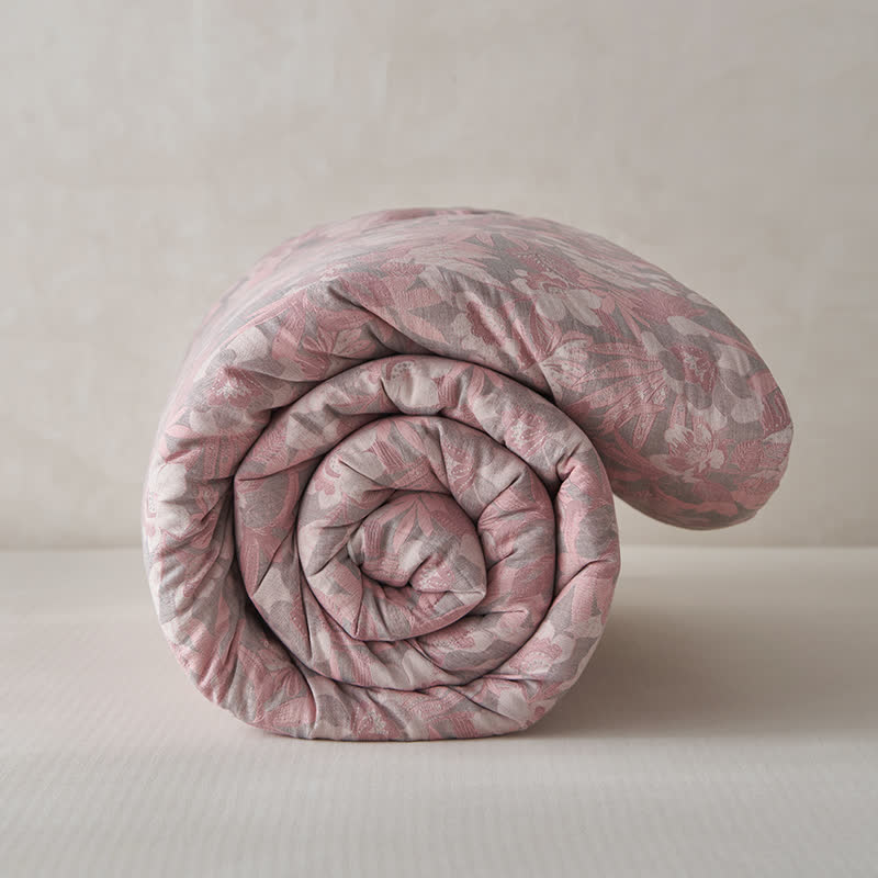 Cotton Cashmere Blossoming Flower Winter Quilt - image 11