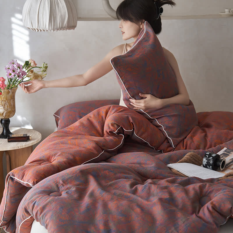 Cashmere Cotton Gauze Vintage Warm Quilt - image 2