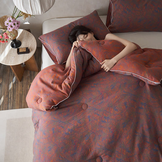 Cashmere Cotton Gauze Vintage Warm Quilt - Winter Quilt - King - image 0