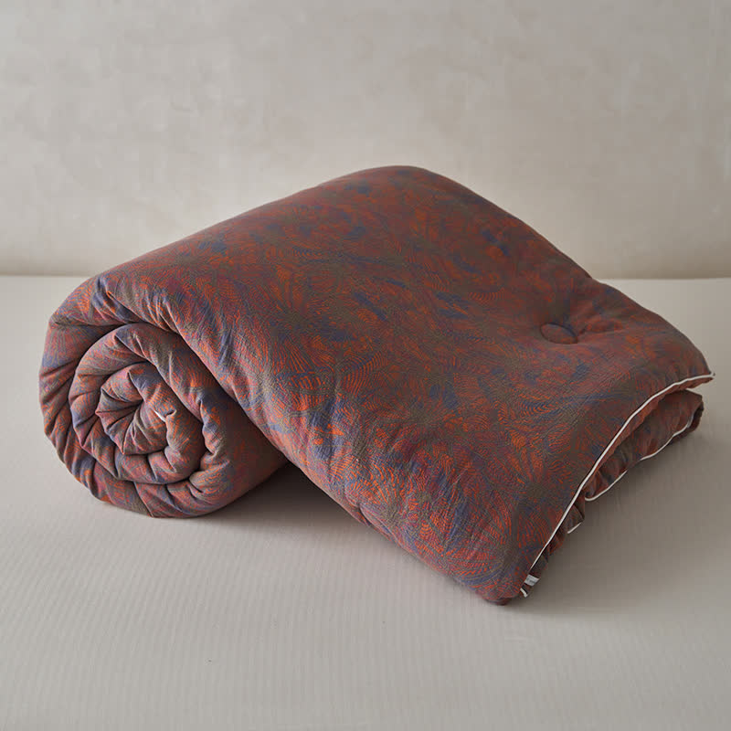 Cashmere Cotton Gauze Vintage Warm Quilt - image 10