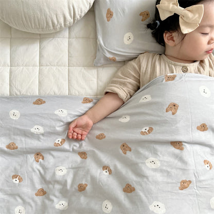 Cute Dog Cotton Duvet Cover with Comforter - image 3