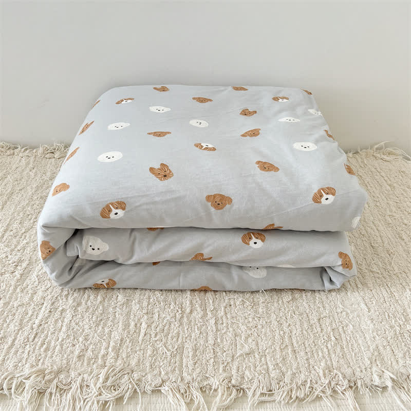 Cute Dog Cotton Duvet Cover with Comforter - image 4