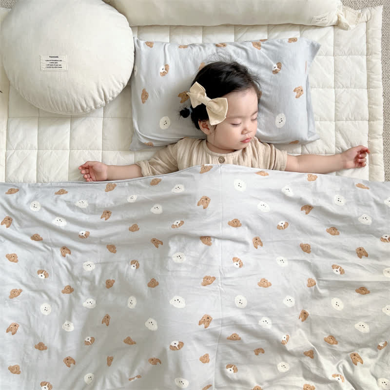 Cute Dog Cotton Duvet Cover with Comforter - image 2