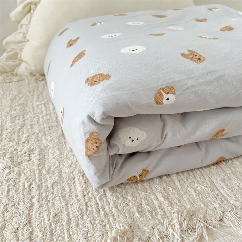 Cute Dog Cotton Duvet Cover with Comforter - image 5