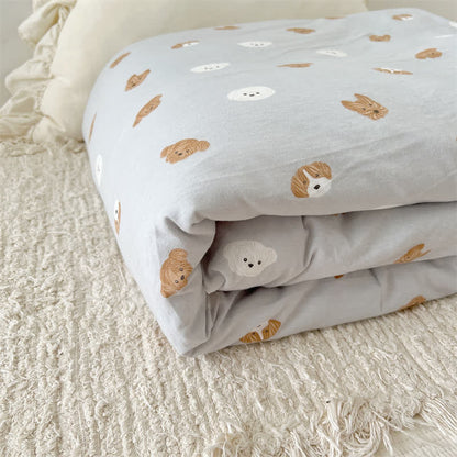 Cute Dog Cotton Duvet Cover with Comforter - image 5