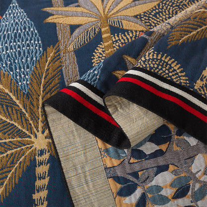 Cotton Gauze Tropical Jungle Comfy Quilt - image 3