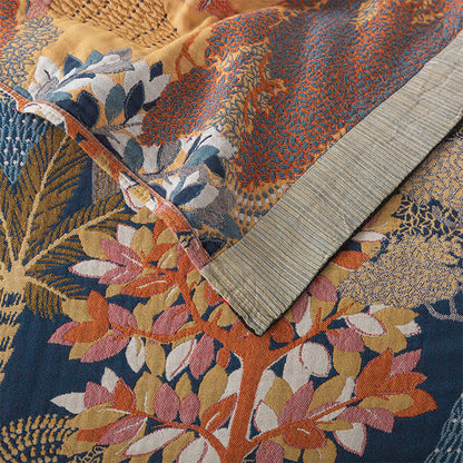 Cotton Gauze Tropical Jungle Comfy Quilt - image 4