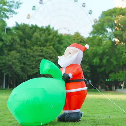 [Ship In 24 Hours] Santa Claus Inflatable Decoration with LED Lights - image 2