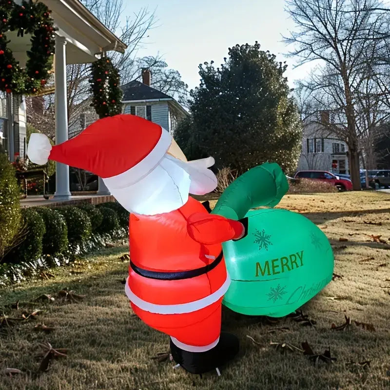 [Ship In 24 Hours] Santa Claus Inflatable Decoration with LED Lights - image 4