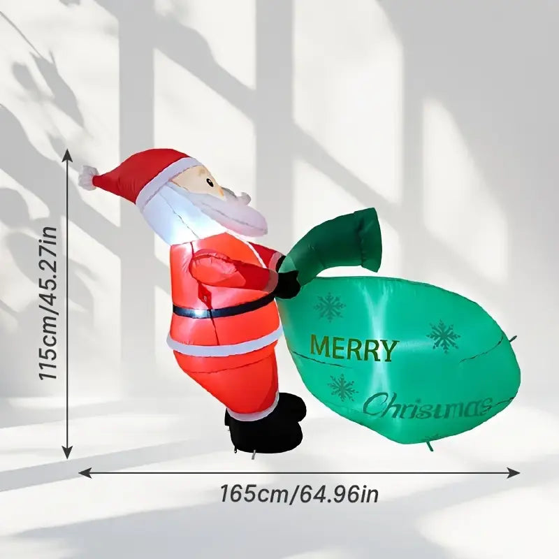 [Ship In 24 Hours] Santa Claus Inflatable Decoration with LED Lights - image 5