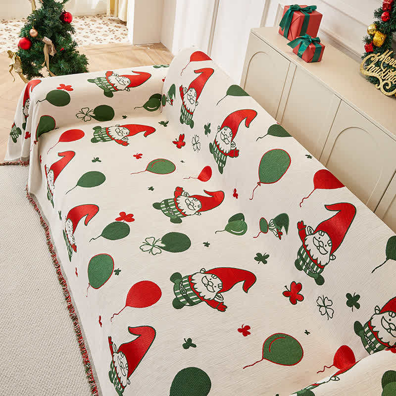  Chenille Santa Claus Functional Sofa Cover - image 2
