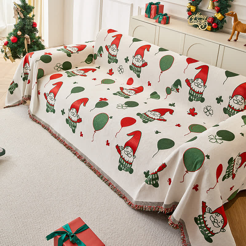  Chenille Santa Claus Functional Sofa Cover - image 1