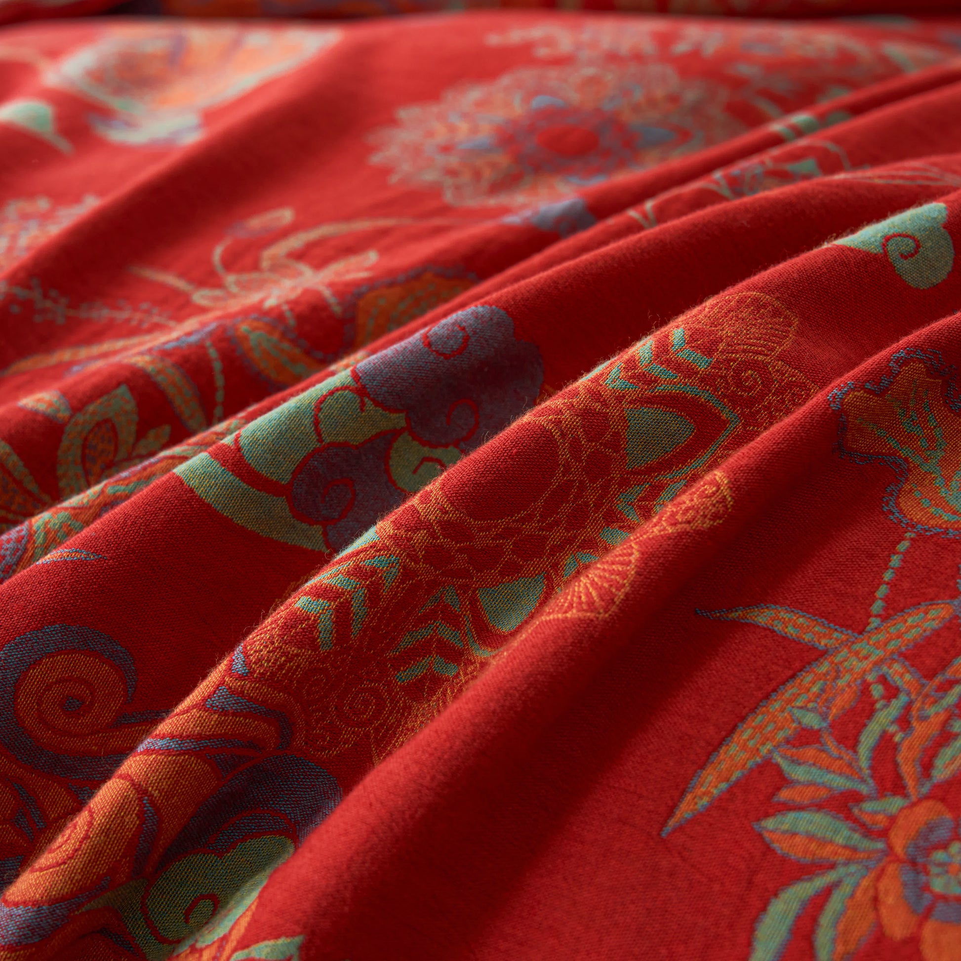 Cotton Gauze Luxurious Floral Bedding Sets (4PCS) - image 7