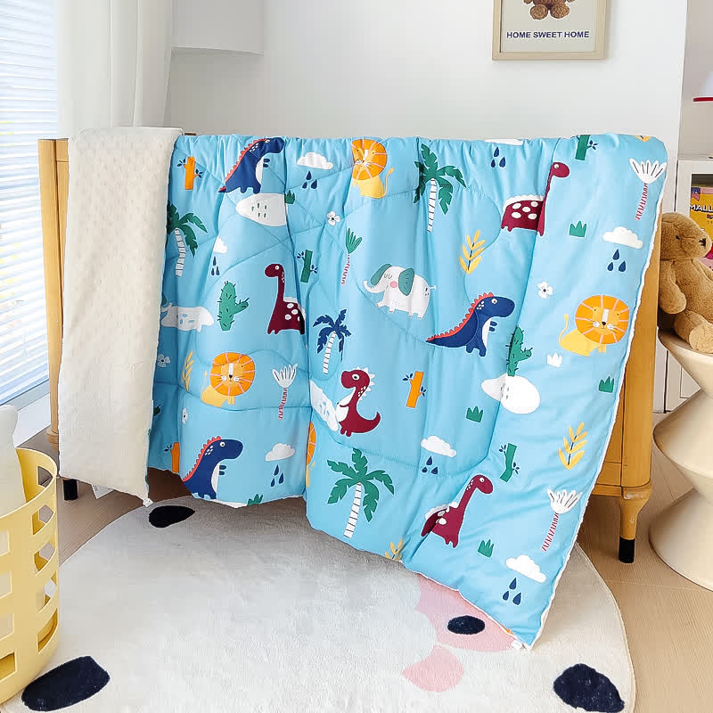Cute Animal Fluffy Cotton Toddler Quilt - image 2