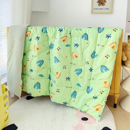 Cotton Cute Dinosaur Winter Toddler Quilt - image 2