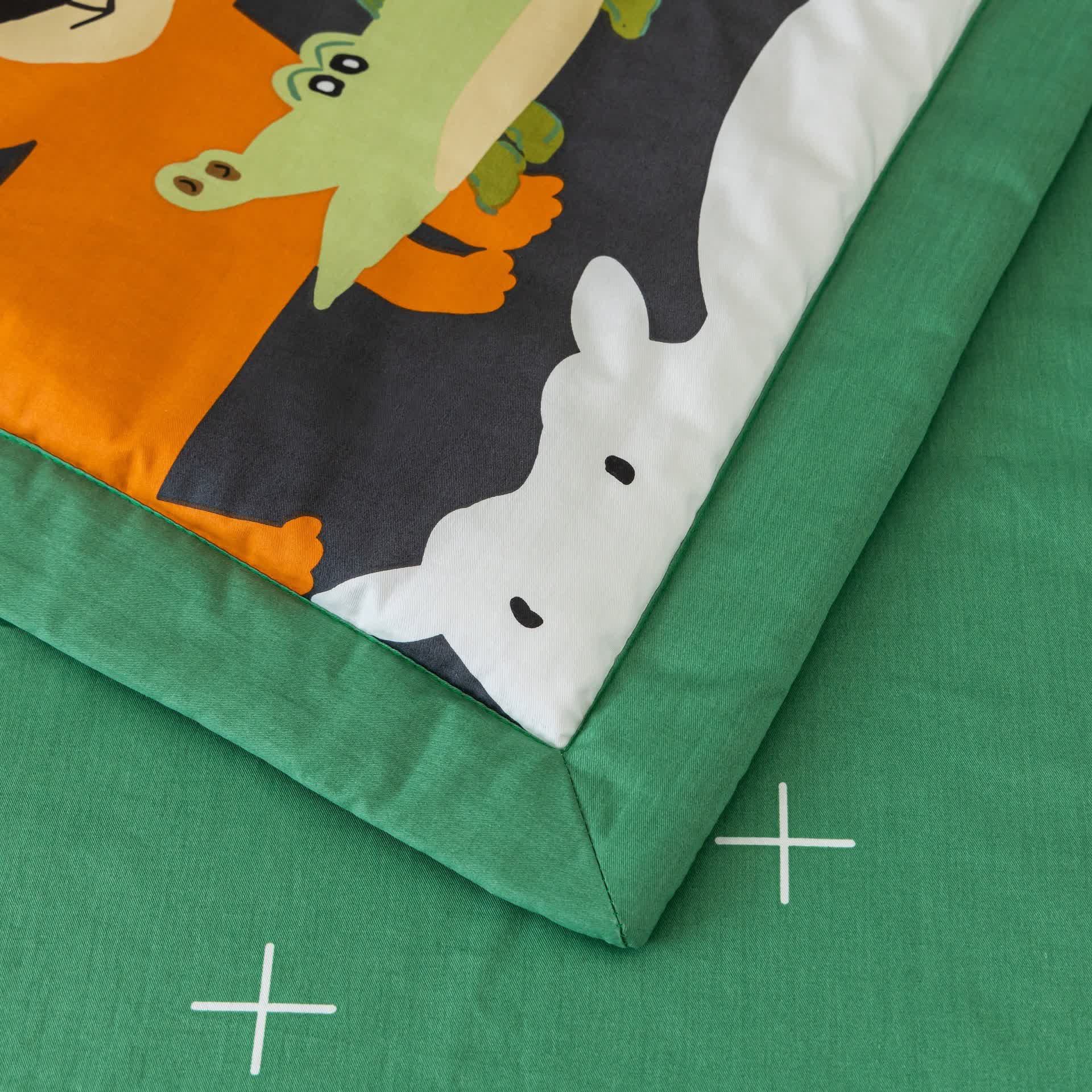 Pure Cotton Cartoon Animal Crib Bedding Set(3PCS) - image 4