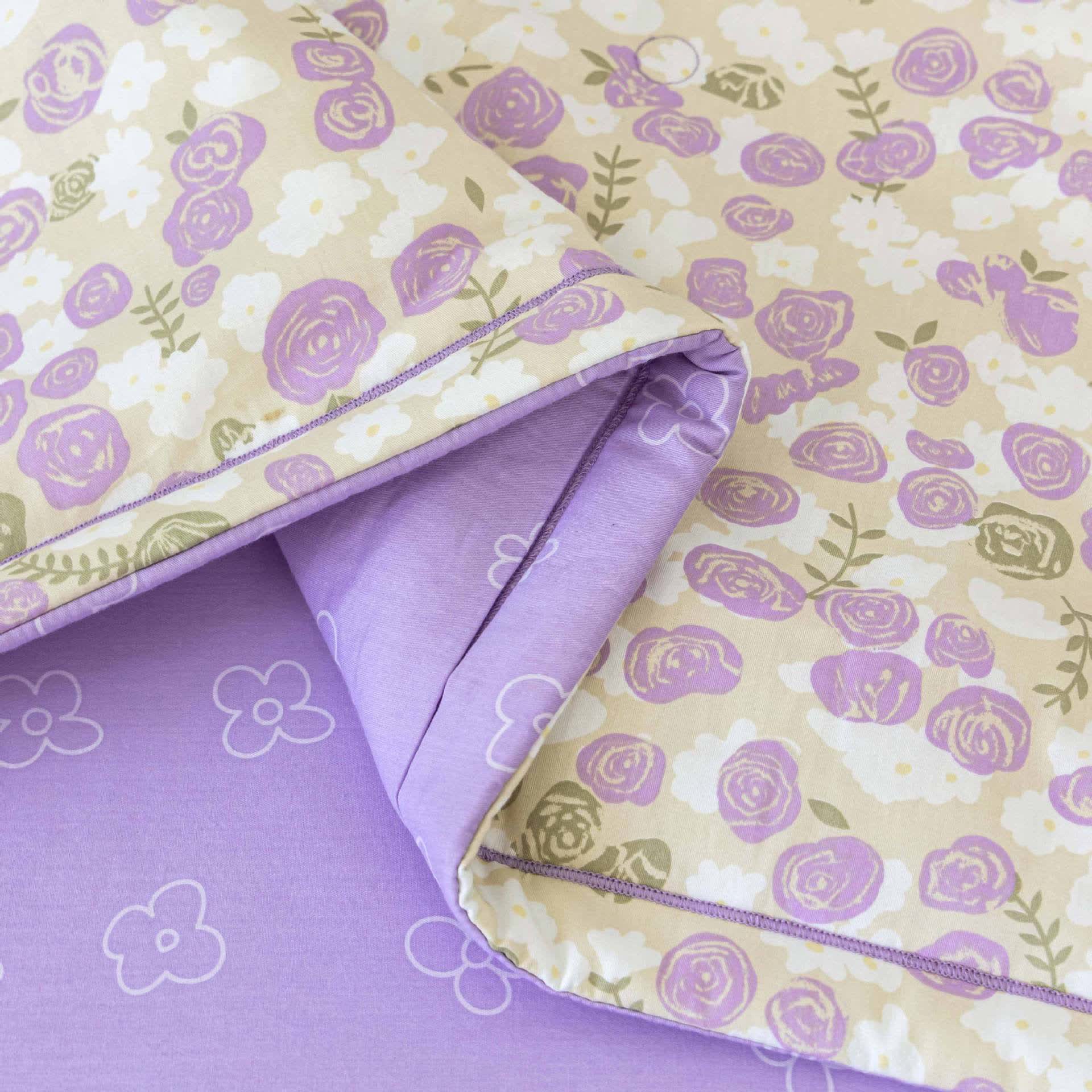 Elegant Floral Pure Cotton Crib Bedding Set(3PCS) - image 3