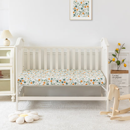 Cotton Pastoral Orange Crib Bedding Set(3PCS) - image 3