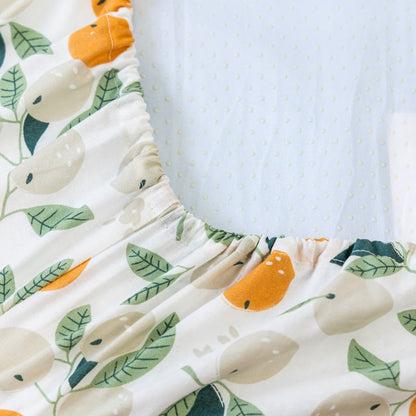 Cotton Pastoral Orange Crib Bedding Set(3PCS) - image 4