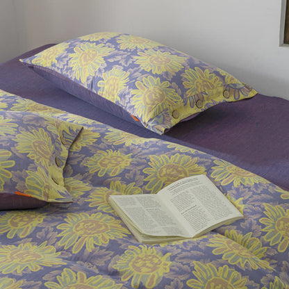 Jacquard Sunflower Cotton Gauze Bedding Set (4PCS) - image 7