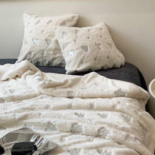 Embroidered Christmas Tree Soft Throw Blanket - 59"W x 79"L - image 0