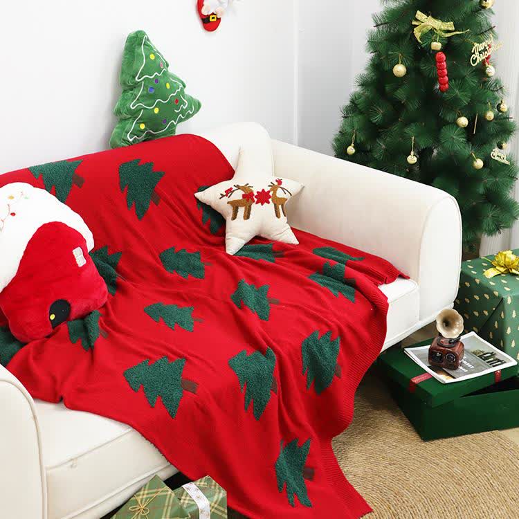 Festive Christmas Tree Decorative Sofa Blanket - image 4