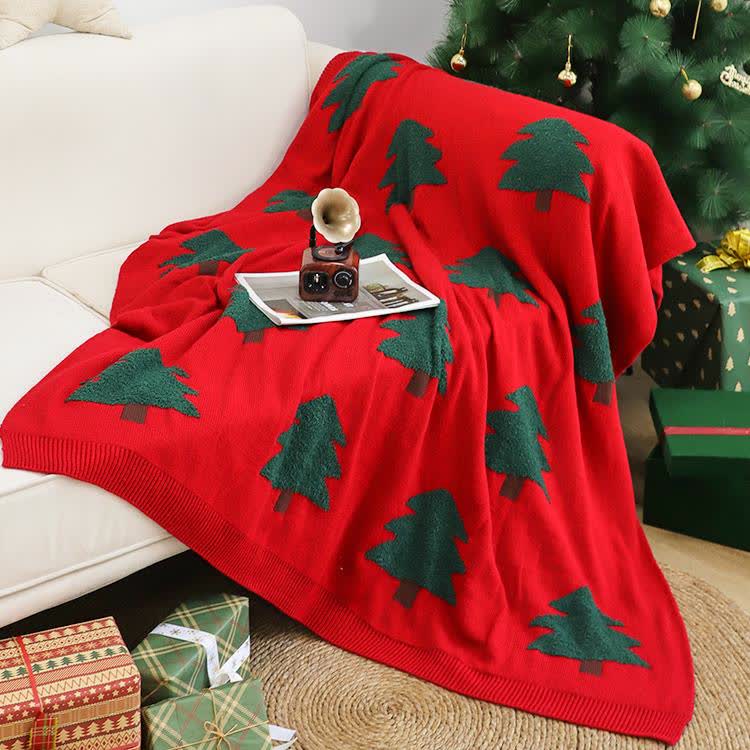 Festive Christmas Tree Decorative Sofa Blanket - image 2
