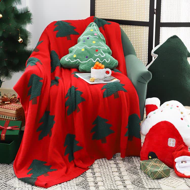 Festive Christmas Tree Decorative Sofa Blanket - 51" x 70" - image 0