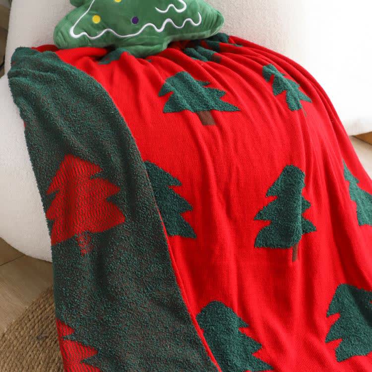 Festive Christmas Tree Decorative Sofa Blanket - image 5
