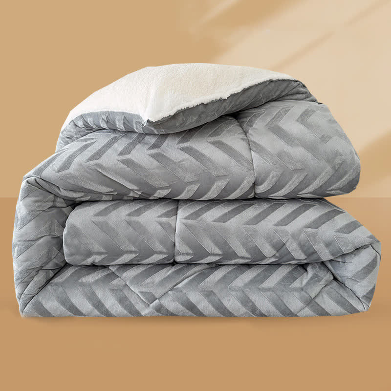 Sherpa Warm Throw Blanket with Quilt Core - image 24