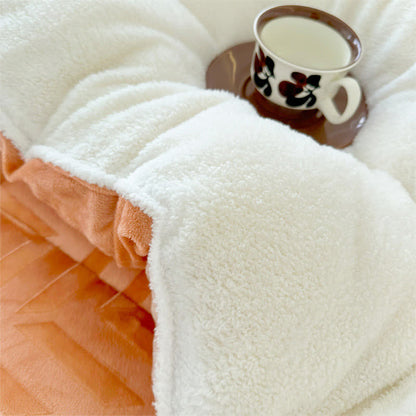 Sherpa Warm Throw Blanket with Quilt Core - image 6