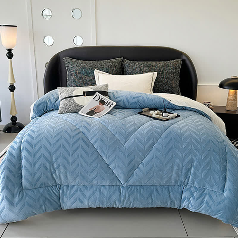 Sherpa Warm Throw Blanket with Quilt Core - image 16