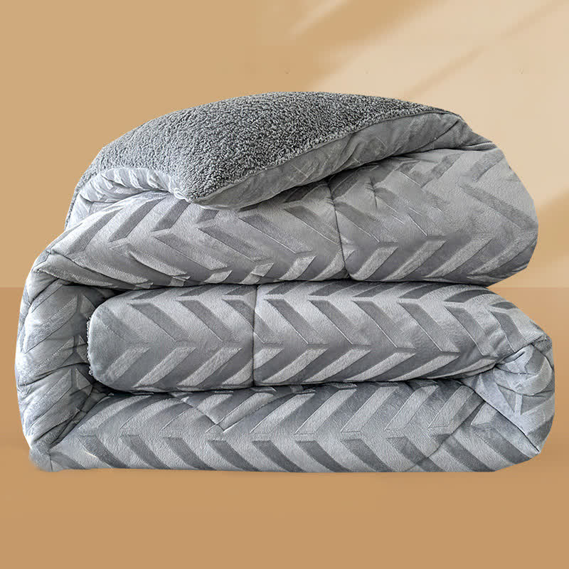 Sherpa Warm Throw Blanket with Quilt Core - image 29