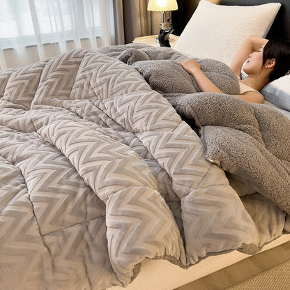 Sherpa Warm Throw Blanket with Quilt Core - image 28