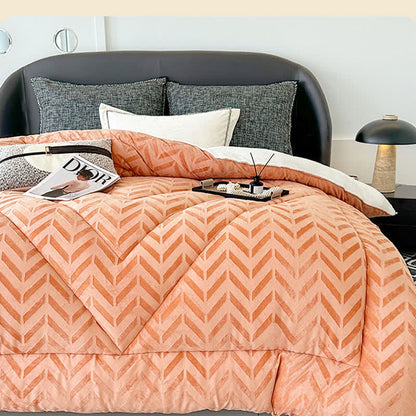 Sherpa Warm Throw Blanket with Quilt Core - image 2