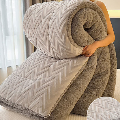 Sherpa Warm Throw Blanket with Quilt Core - image 25