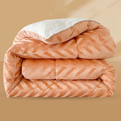 Sherpa Warm Throw Blanket with Quilt Core - image 5