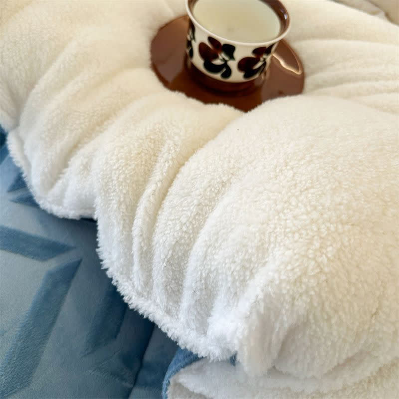 Sherpa Warm Throw Blanket with Quilt Core - image 19