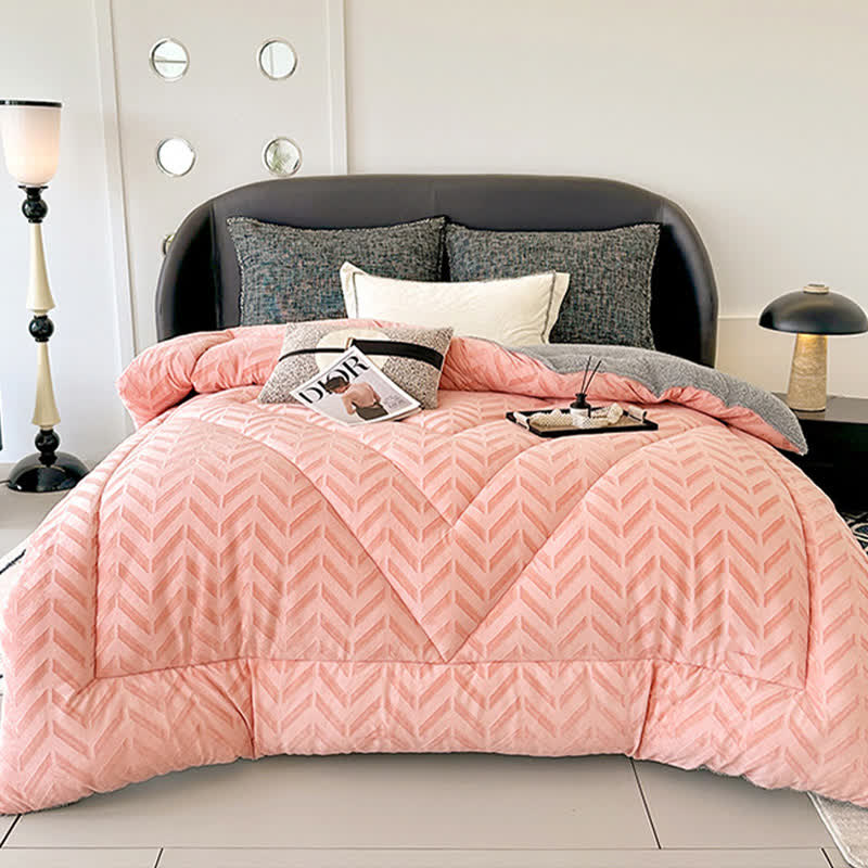 Sherpa Warm Throw Blanket with Quilt Core - image 12