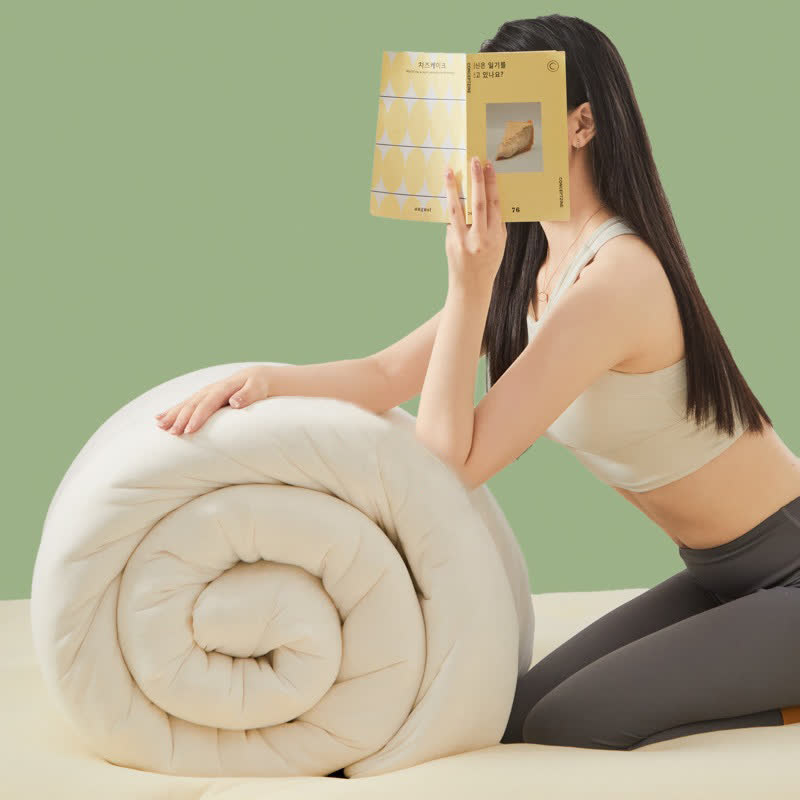 Solid Color Cotton Soft Breathable Comforter - image 4