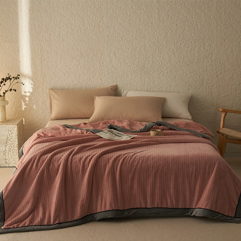 Reversible Solid Color Velvet Throw Blanket - Red Bean Paste - Queen - image 10