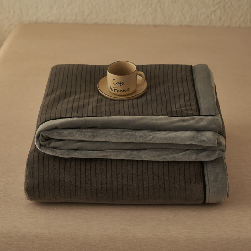 Reversible Solid Color Velvet Throw Blanket - image 36