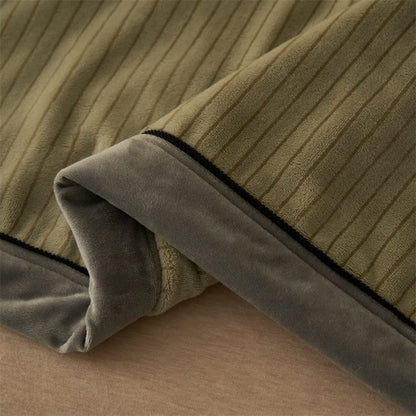 Reversible Solid Color Velvet Throw Blanket - image 5