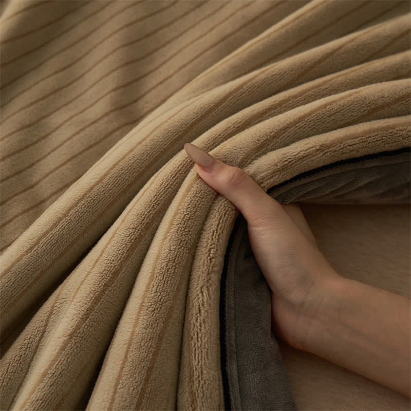 Reversible Solid Color Velvet Throw Blanket - image 31