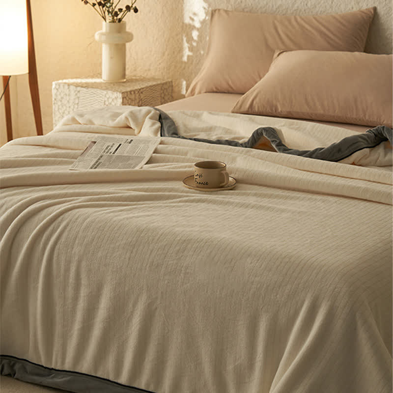 Reversible Solid Color Velvet Throw Blanket - image 24