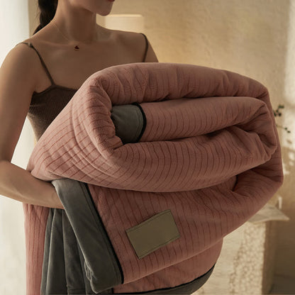 Reversible Solid Color Velvet Throw Blanket - image 12